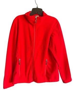 Vintage Nike ACG Therma-FIT Red Full-Zip Fleece Jacket Womens Medium